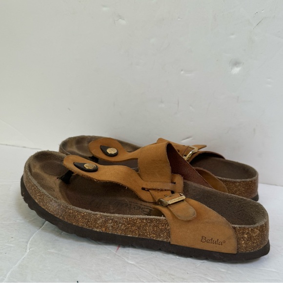BIRKENSTOCK Betula GIZEH Thong Nubuck Boho Sandals Slides Mules Eva Neutral 7 - Picture 5 of 16